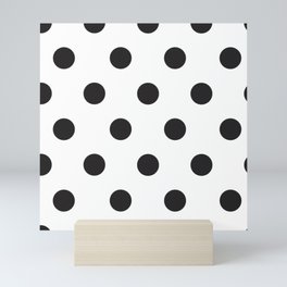 Black and White Polka Dot Mini Art Print