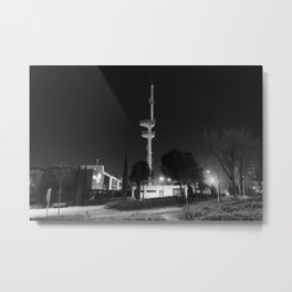 Rocket Launcher Metal Print | Tower, Linaswashere, Suburbs, Madrid, Autumn, Sleepingarea, Emptyspace, Blackandwhite, Night, Lights 