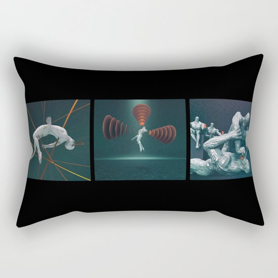 Humans In The Information Age Rectangular Pillow