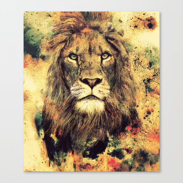 LION -THE KING Canvas Print