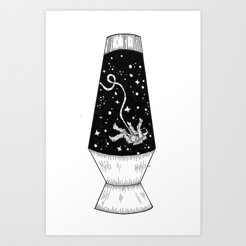 Free Falling In A Lava Lamp Art Print By Voyagerart Society6