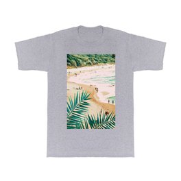 Beach Weekend | Pastel Ocean Sea Tropical Travel | Scenic Sand Palm People Boho Vacation T Shirt