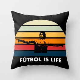 Football Is Life Throw Pillow