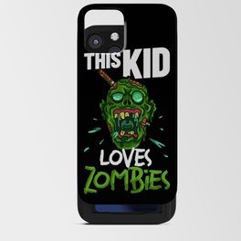 Scary Zombie Halloween Undead Monster Survival iPhone Card Case