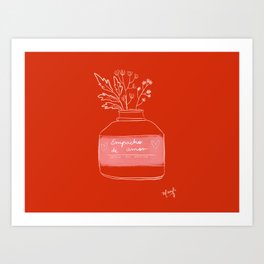 Empacho de amor - Love potion Art Print