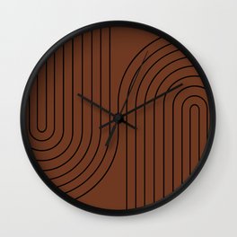 Minimal Line Curvature XLIX Wall Clock