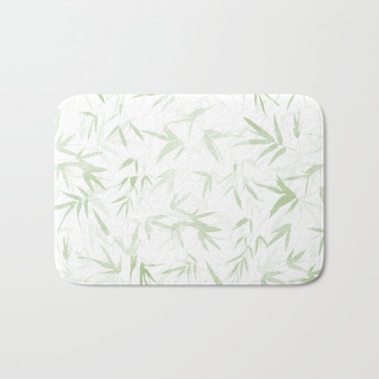 leaves pattern Bath Mat
