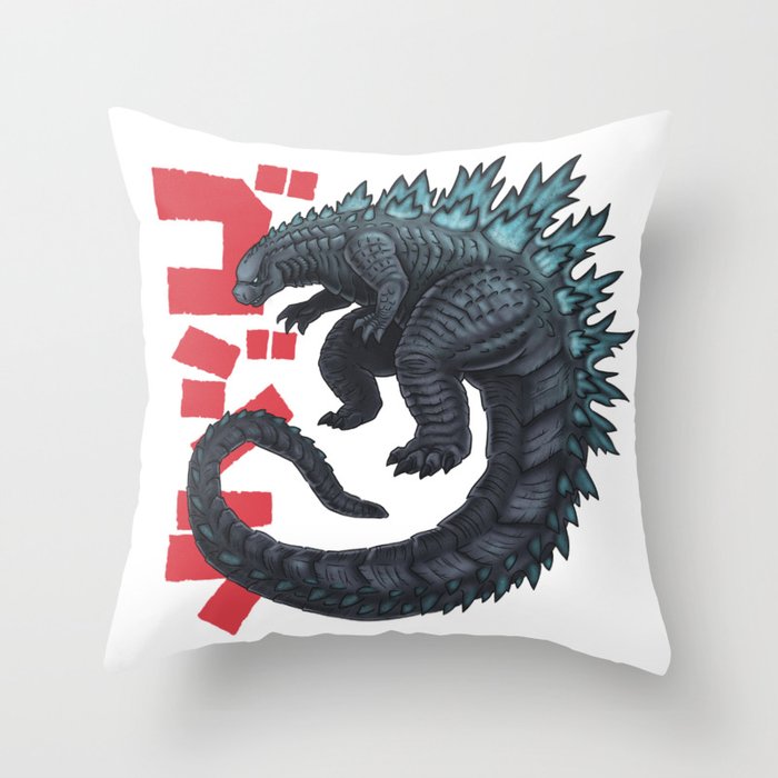 Godzilla Throw Pillow