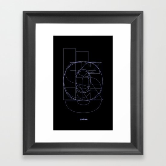 Die Neue Haas Grotesk (B-03) Framed Art Print