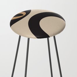 Eye - Mid Century Modern Abstract Art Counter Stool