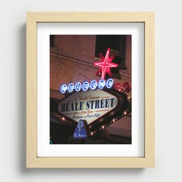 Beale Street, Memphis Recessed Framed Print