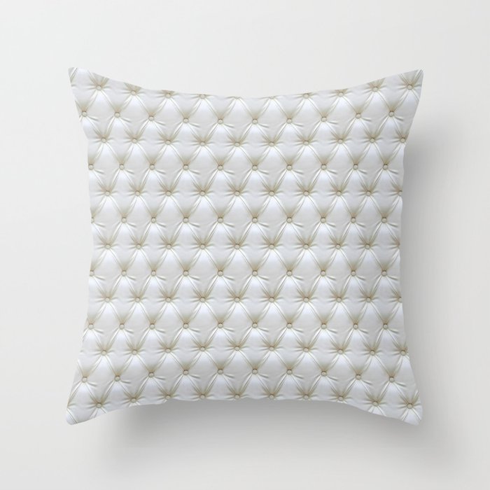 Faux White Leather Oned Throw, Throw Pillows For White Leather Couch