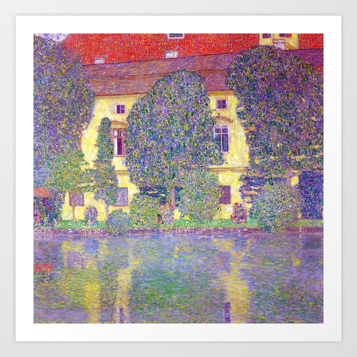 Gustav Klimt Schloss Kammer on the Attersee Art Print