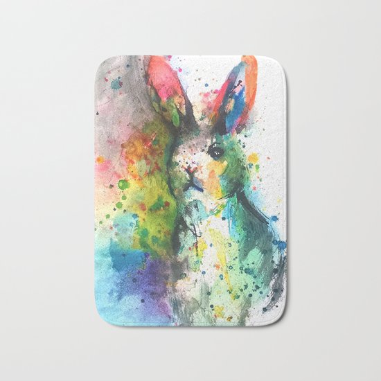 Bunny Splash Bath Mat