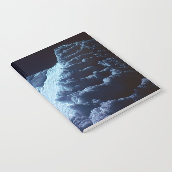 NATURE'S WONDER #2 - Glacier in the dark #art #society6 Notebook