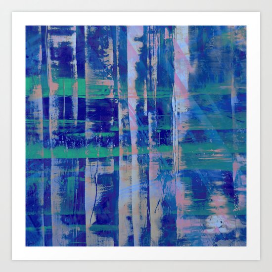 Broken Blue Art Print