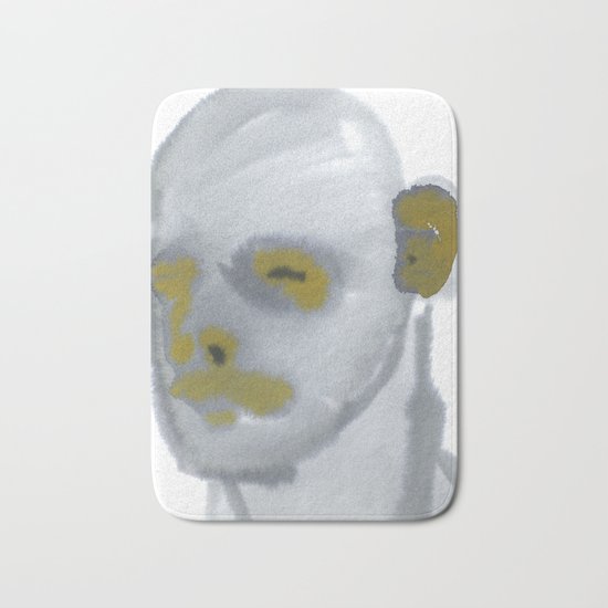 grey scale Bath Mat