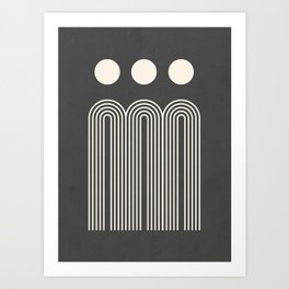 Minimal Geometric Shapes 58 Art Print