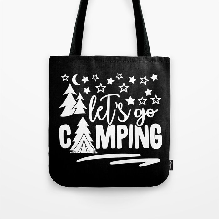 Let's Go Camping Tote Bag