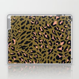 Leopard Spots Olive Laptop Skin