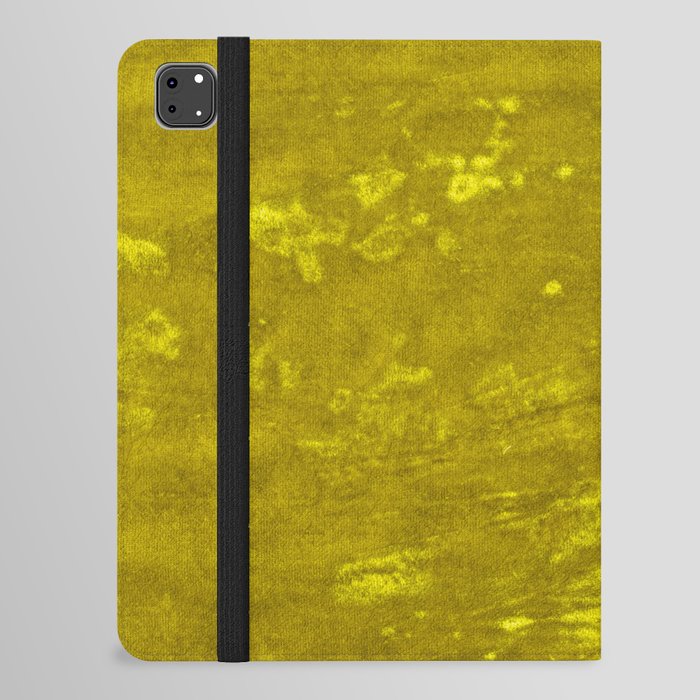 Mustard yellow velvet texture iPad Folio Case
