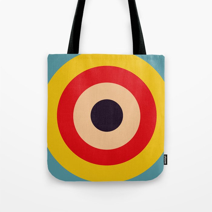 Cubagua - Classic Colorful Abstract Minimal Retro 70s Style Graphic Design Tote Bag