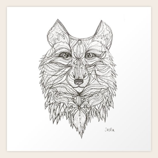 Mr Wolf Art Print