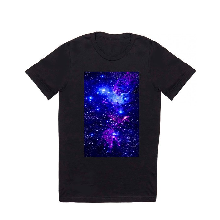 Fox Fur Nebula Galaxy blue purple T Shirt