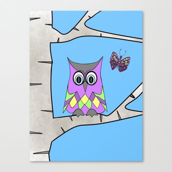 Spring Owl Canvas Print