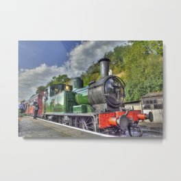 Steam Train at Bewdley Metal Print