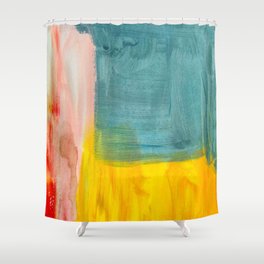Colorful Abstract Art Painting Background. Modern artwork. Contemporary paint. Shower Curtain