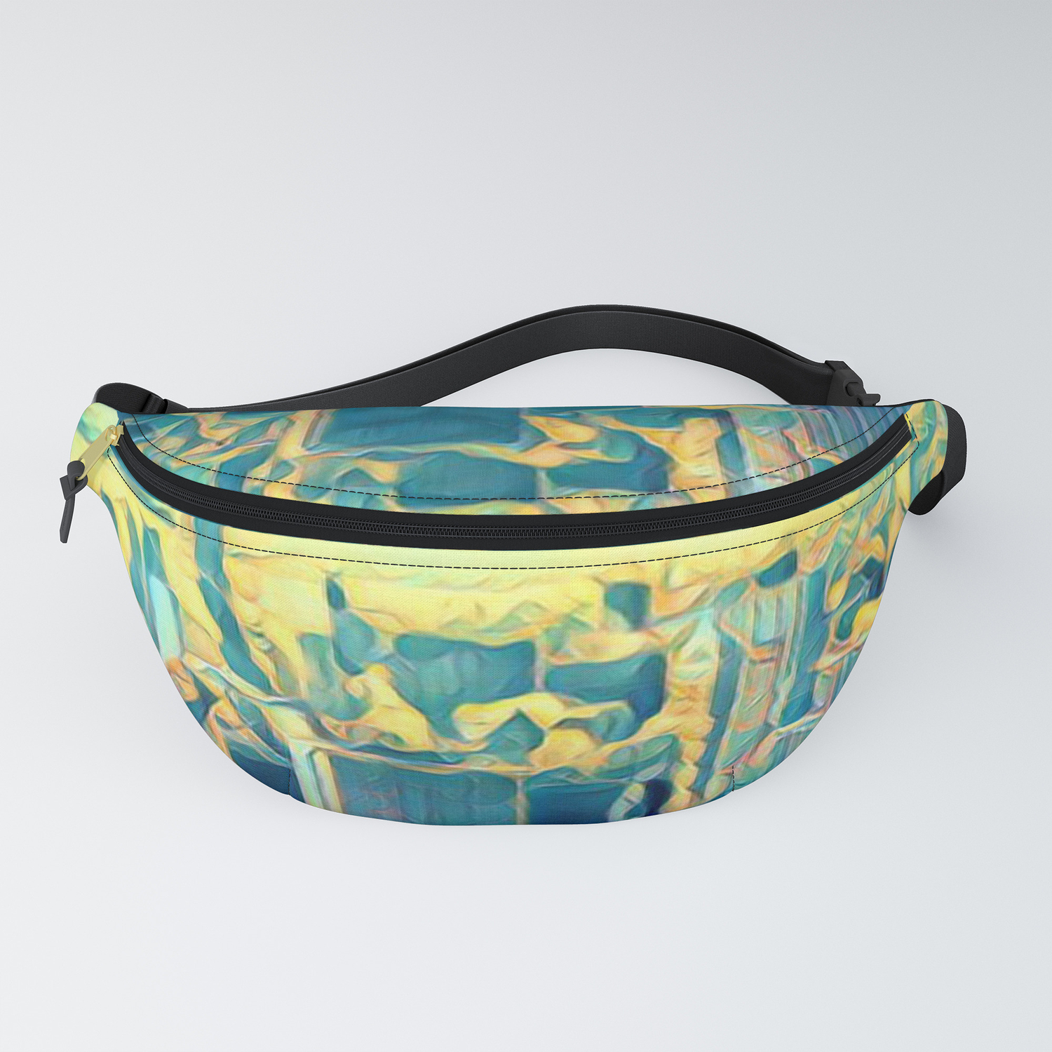 Colorful Artwork City Art Painting On Canvas Fanny Pack By Annatees Society6