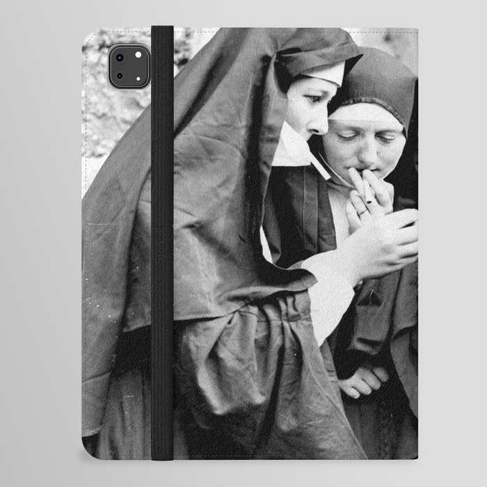 Smoking Nuns Vintage Photo -Smoking Nuns iPad Folio Case