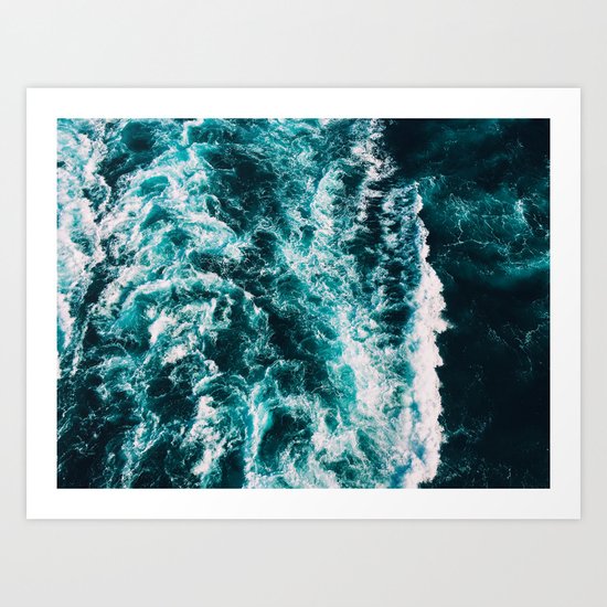 Deep Blue Waters Art Print