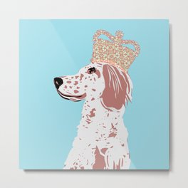 English Setter Dog Art Metal Print