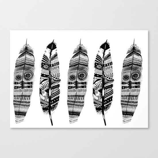 Feather time Canvas Print