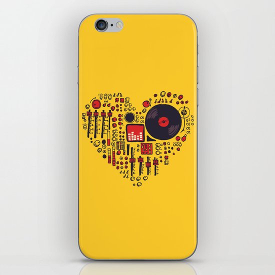 Music in every heartbeat iPhone & iPod Skin