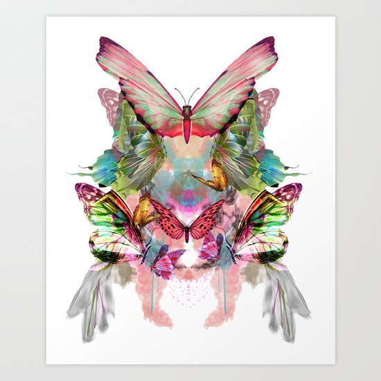 Butterfly Pattern Art Print