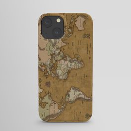 World Treasure Map iPhone Case