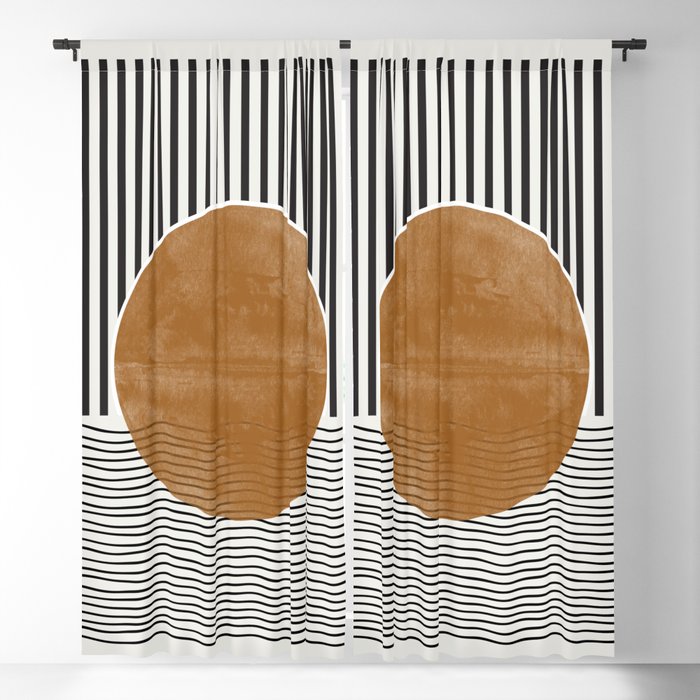 Abstract Modern  Blackout Curtain