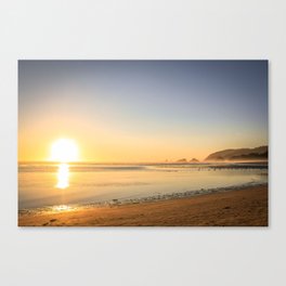 Canon Beach Sunset Canvas Print