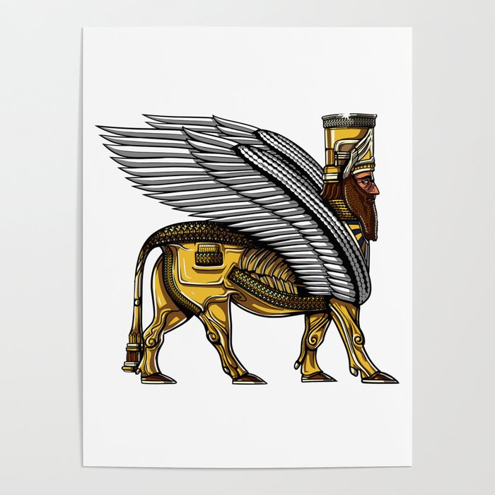 Alien Anunnaki God Ancient Sumerian King Poster
