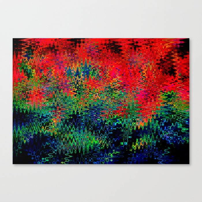 Surrealistic And Psychedelic Pattern Canvas Print