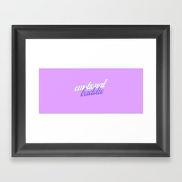 Emotional Baddie (Lavender) Framed Art Print