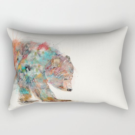 into the wild (the grizzly bear Rectangular Pillow