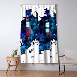 Doctor Blackout Curtains Society6 Time And E Mist Tardis Doctor Who Blackout Curtain