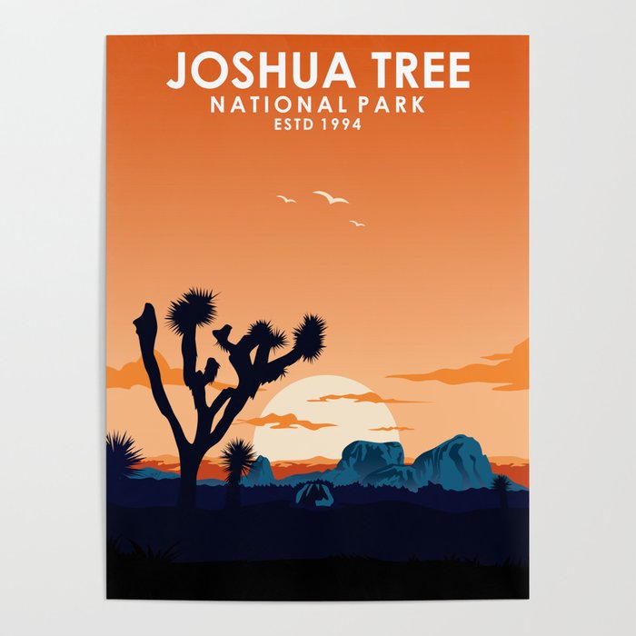 Joshua Tree National Park Travel Poster Poster