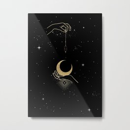 Lantern in the Moonlight Metal Print