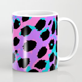 Pastel Lavender Blue & Pink Print Coffee Mug