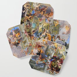 The Triumph Of St Ignatius Ceiling Painting Fresco Renaissance  Coaster